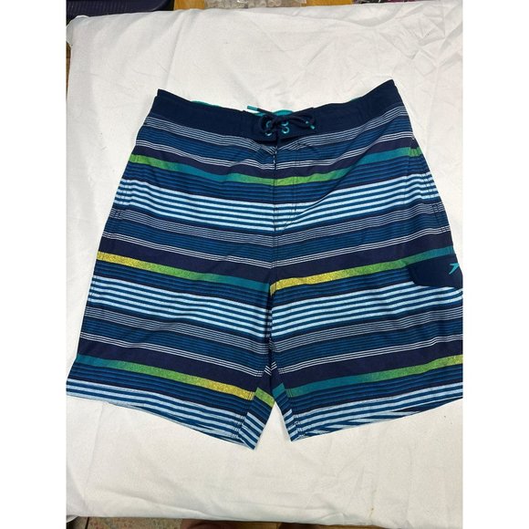Speedo Swim Speedos Mens Bathing Suit Striped Board Shorts Xl